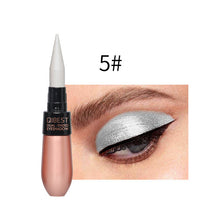 Load image into Gallery viewer, 1 Pcs Double-end 2-in-1 Pearly Glimmer Waterproof Eyeshadow Black Eye Liner Pen Quick Dry Women Eye Beauty Makeup Cosmetic
