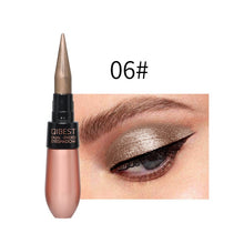 Load image into Gallery viewer, 1 Pcs Double-end 2-in-1 Pearly Glimmer Waterproof Eyeshadow Black Eye Liner Pen Quick Dry Women Eye Beauty Makeup Cosmetic