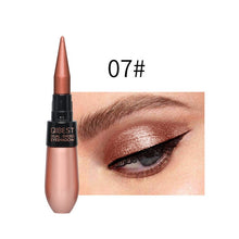 Load image into Gallery viewer, 1 Pcs Double-end 2-in-1 Pearly Glimmer Waterproof Eyeshadow Black Eye Liner Pen Quick Dry Women Eye Beauty Makeup Cosmetic
