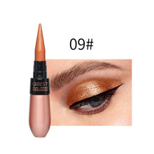 Load image into Gallery viewer, 1 Pcs Double-end 2-in-1 Pearly Glimmer Waterproof Eyeshadow Black Eye Liner Pen Quick Dry Women Eye Beauty Makeup Cosmetic