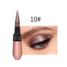Load image into Gallery viewer, 1 Pcs Double-end 2-in-1 Pearly Glimmer Waterproof Eyeshadow Black Eye Liner Pen Quick Dry Women Eye Beauty Makeup Cosmetic
