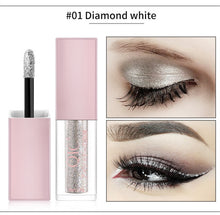 Load image into Gallery viewer, Professional new bright eyeliner ladies cosmetics shiny pearlescent multicolor diamond eye shadow liquid eyeliner eye makeup