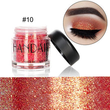 Load image into Gallery viewer, Professional Makeup Women 10 Colors Glitter Eyeshadow Powder Diamond Lips Loose Eyes Highly Pigment Shimmering Metallic Cosmetic