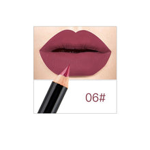 Load image into Gallery viewer, 12 Colors Matte Lip Liner Lipstick Pen Waterproof Long Lasting Pigments No Blooming Smooth Lipsticks Pencil Lips Contour Makeup