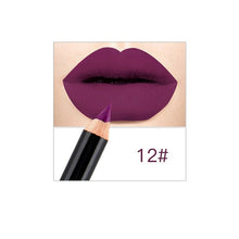 Load image into Gallery viewer, 12 Colors Matte Lip Liner Lipstick Pen Waterproof Long Lasting Pigments No Blooming Smooth Lipsticks Pencil Lips Contour Makeup