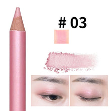 Load image into Gallery viewer, 10 Colors Double-headed Pearlescent Eye Shadow Pencil High-light Lying Silkworm Pen Brightening Waterproof Eye Liner Pencil