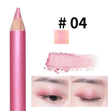 Load image into Gallery viewer, 10 Colors Double-headed Pearlescent Eye Shadow Pencil High-light Lying Silkworm Pen Brightening Waterproof Eye Liner Pencil