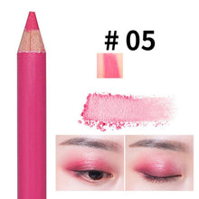 Load image into Gallery viewer, 10 Colors Double-headed Pearlescent Eye Shadow Pencil High-light Lying Silkworm Pen Brightening Waterproof Eye Liner Pencil