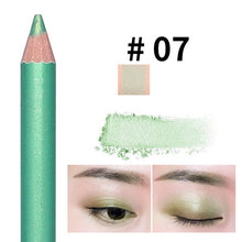 Load image into Gallery viewer, 10 Colors Double-headed Pearlescent Eye Shadow Pencil High-light Lying Silkworm Pen Brightening Waterproof Eye Liner Pencil