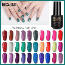 Load image into Gallery viewer, ROSALIND Gel Nail Polish UV Gel Lak Paint Vernis Semi Permanent Nail Polish Primer Rainbow Series Hybrid Nail Art Manicure