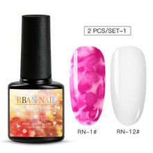 Load image into Gallery viewer, 15ML Clear Color Blooming Nail Gel Polish UV Nail Art Glue Blossom Paint Gel Lacquer Hybird Organic Gel Varnish Manicure Tools
