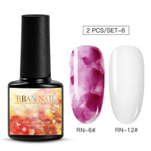 Load image into Gallery viewer, 15ML Clear Color Blooming Nail Gel Polish UV Nail Art Glue Blossom Paint Gel Lacquer Hybird Organic Gel Varnish Manicure Tools
