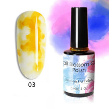 Load image into Gallery viewer, 15ML Clear Color Blooming Nail Gel Polish UV Nail Art Glue Blossom Paint Gel Lacquer Hybird Organic Gel Varnish Manicure Tools
