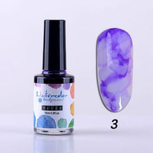 Load image into Gallery viewer, 15ML Clear Color Blooming Nail Gel Polish UV Nail Art Glue Blossom Paint Gel Lacquer Hybird Organic Gel Varnish Manicure Tools
