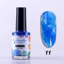 Load image into Gallery viewer, 15ML Clear Color Blooming Nail Gel Polish UV Nail Art Glue Blossom Paint Gel Lacquer Hybird Organic Gel Varnish Manicure Tools