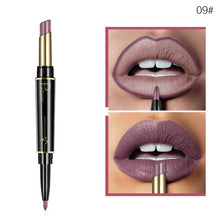 Load image into Gallery viewer, Pudaier Double Head Lipstick Lip Liner Pencils Makeup Waterproof Pigments Nude Color Nutritious With 3Pcs Guide Cards Gift TSLM2