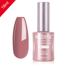 Load image into Gallery viewer, MIZHSE Nail Gel Varnish 18ML Soak Off UV LED Nail Gel Pure Color Paint Gel Enamal For Manicure Fashion Nail Art Design