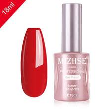 Load image into Gallery viewer, MIZHSE Nail Gel Varnish 18ML Soak Off UV LED Nail Gel Pure Color Paint Gel Enamal For Manicure Fashion Nail Art Design