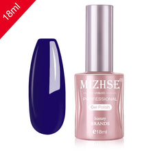 Load image into Gallery viewer, MIZHSE Nail Gel Varnish 18ML Soak Off UV LED Nail Gel Pure Color Paint Gel Enamal For Manicure Fashion Nail Art Design