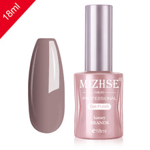 Load image into Gallery viewer, MIZHSE Nail Gel Varnish 18ML Soak Off UV LED Nail Gel Pure Color Paint Gel Enamal For Manicure Fashion Nail Art Design