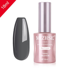 Load image into Gallery viewer, MIZHSE Nail Gel Varnish 18ML Soak Off UV LED Nail Gel Pure Color Paint Gel Enamal For Manicure Fashion Nail Art Design