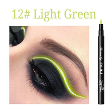 Load image into Gallery viewer, 12 Color Matte Liquid Eyeliner Pencil Party Durable Natural Black Blue Party Long-lasting Waterproof Pigment Eye Liner TSLM1