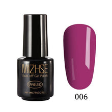 Load image into Gallery viewer, MIZHSE Nail Gel Polish 7ML UV Vernis Semi Permanent Primer Top Coat For Manicures xx Colors Gel Lacquer Paint Nail Art Gellak