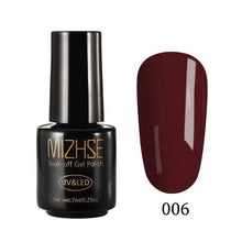 Load image into Gallery viewer, MIZHSE Nail Gel Polish 7ML UV Vernis Semi Permanent Primer Top Coat For Manicures xx Colors Gel Lacquer Paint Nail Art Gellak