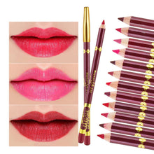 Load image into Gallery viewer, 10 Colors Matte Lip Liner lipstick pen Waterproof Pigments Lip Liner Velvet Long Lasting Matte Lipliner Pencil Makeup tool
