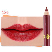 Load image into Gallery viewer, 10 Colors Matte Lip Liner lipstick pen Waterproof Pigments Lip Liner Velvet Long Lasting Matte Lipliner Pencil Makeup tool