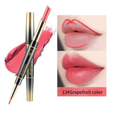 Load image into Gallery viewer, 2 in 1 Lip LinerLong-lasting Lipstick Matte Lip Pencil Waterproof Moisturizing Lipsticks Makeup Contour Cosmetics TSLM2