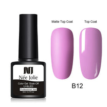 Load image into Gallery viewer, NEE JOLIE 8ml Matte Color UV Gel Nail Polish Red Semi Permanent Soak Off UV Gel Varnish DIY Nail Art Paint Gel Top Coat