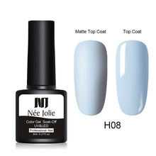 Load image into Gallery viewer, NEE JOLIE 8ml Matte Color UV Gel Nail Polish Red Semi Permanent Soak Off UV Gel Varnish DIY Nail Art Paint Gel Top Coat