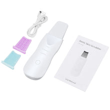 Load image into Gallery viewer, Ultrasonic Skin Scrubber Blackhead Remover Face Scrubber Cleanser Facial Pore Cleaner Face Lifting USB Face Skin Scraper