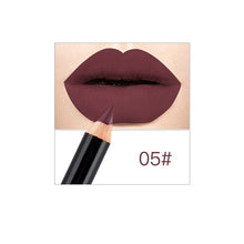 Load image into Gallery viewer, 12 Colors Matte Lip Liner Pencil Long Lasting Pigments Waterproof Makeup Contour Lip Tint Sexy Lipliner Beauty Brown Lipstick
