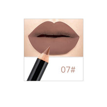 Load image into Gallery viewer, 12 Colors Matte Lip Liner Pencil Long Lasting Pigments Waterproof Makeup Contour Lip Tint Sexy Lipliner Beauty Brown Lipstick