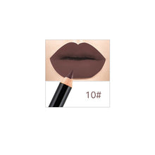 Load image into Gallery viewer, 12 Colors Matte Lip Liner Pencil Long Lasting Pigments Waterproof Makeup Contour Lip Tint Sexy Lipliner Beauty Brown Lipstick