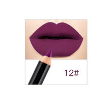 Load image into Gallery viewer, 12 Colors Matte Lip Liner Pencil Long Lasting Pigments Waterproof Makeup Contour Lip Tint Sexy Lipliner Beauty Brown Lipstick