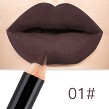 Load image into Gallery viewer, Waterproof Matte Lipstick Pencil Lip Liner Makeup Contour Lip Tint Smooth Sexy Batom Long Lasting Lipliner Pigments Lip Makeup