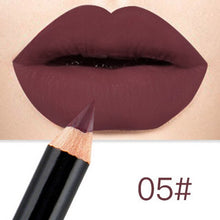 Load image into Gallery viewer, Waterproof Matte Lipstick Pencil Lip Liner Makeup Contour Lip Tint Smooth Sexy Batom Long Lasting Lipliner Pigments Lip Makeup