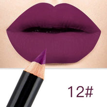 Load image into Gallery viewer, Waterproof Matte Lipstick Pencil Lip Liner Makeup Contour Lip Tint Smooth Sexy Batom Long Lasting Lipliner Pigments Lip Makeup