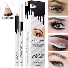 Load image into Gallery viewer, White Eyeliner Pencil Makeup Waterproof Smooth Soft Eye Liner Pen Brightener Easywear White Eyeliner Women Cosmetics