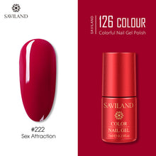 Load image into Gallery viewer, SAVILAND 126 Colors UV Gel Nail Polish Primer Top Coat Gel Varnish Red Color Nail Art Manicure Gel Paint Nails Poly Gel