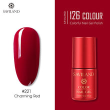 Load image into Gallery viewer, SAVILAND 126 Colors UV Gel Nail Polish Primer Top Coat Gel Varnish Red Color Nail Art Manicure Gel Paint Nails Poly Gel