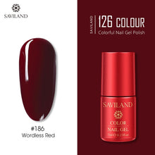 Load image into Gallery viewer, SAVILAND 126 Colors UV Gel Nail Polish Primer Top Coat Gel Varnish Red Color Nail Art Manicure Gel Paint Nails Poly Gel