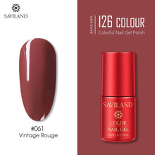 Load image into Gallery viewer, SAVILAND 126 Colors UV Gel Nail Polish Primer Top Coat Gel Varnish Red Color Nail Art Manicure Gel Paint Nails Poly Gel