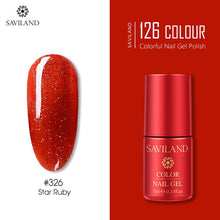 Load image into Gallery viewer, SAVILAND 126 Colors UV Gel Nail Polish Primer Top Coat Gel Varnish Red Color Nail Art Manicure Gel Paint Nails Poly Gel