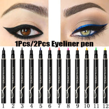 Load image into Gallery viewer, 12 Colors Long Lasting Eye Liner Pencil Waterproof Liquid Eyeliner Smudge-Proof Not Blooming Cosmetic Beauty Eye Makeup TSLM1