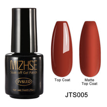 Load image into Gallery viewer, MIZHSE Matte Top Coat Primer Color Nail Gel Polish UV Gel Nail Art Varnish Hybrid Soak Off Gel Lacquer Paint for Nails Manicure