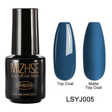 Load image into Gallery viewer, MIZHSE Matte Top Coat Primer Color Nail Gel Polish UV Gel Nail Art Varnish Hybrid Soak Off Gel Lacquer Paint for Nails Manicure